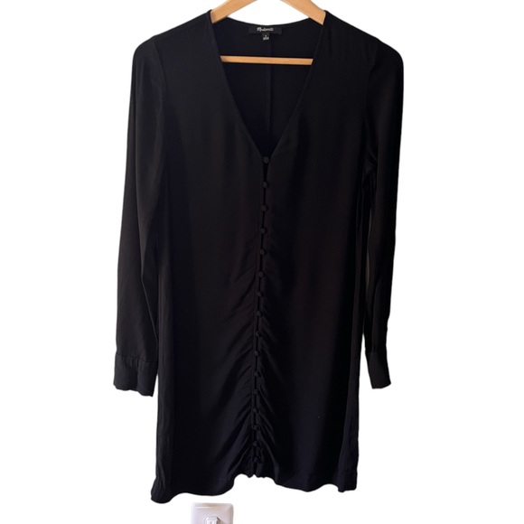 Madewell Heather Long Sleeve Button Front Dress - Picture 4 of 7